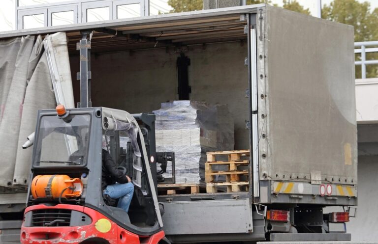 Truck Loaded Forklift