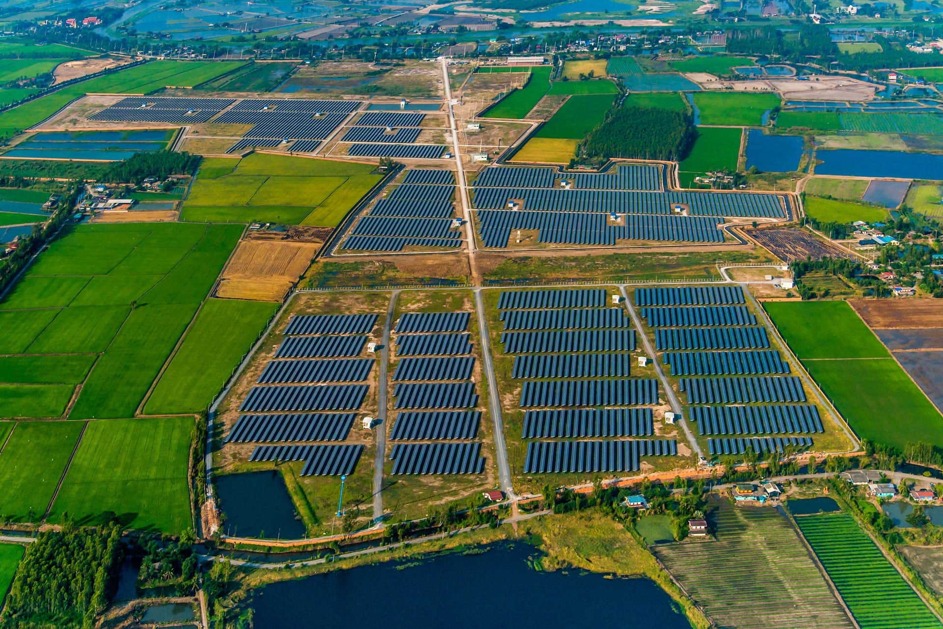 Solar Panel Large Farm