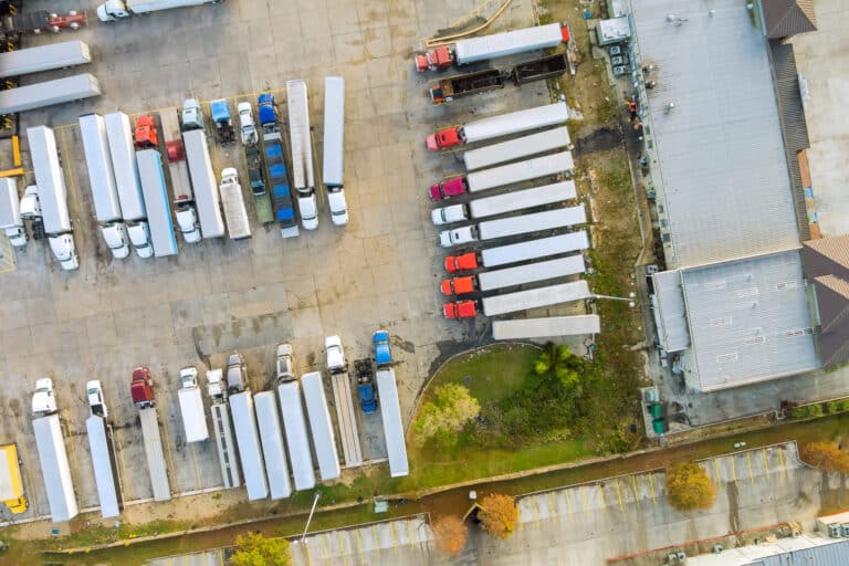 Transportation Truck Yard